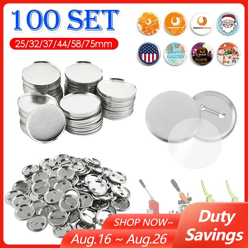 100Set Blank Badge Pin Button  - đánh giá và giá Button Badge Blank