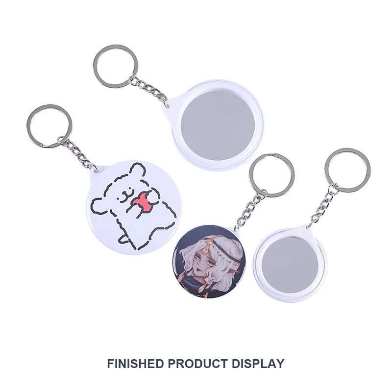 New 100PCS Key Ring Mirror Bla - đánh giá và giá Button Badge Blank